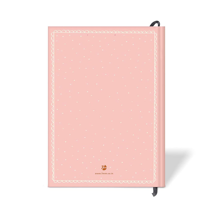 7mm Recipe Journal | A5 Size | 4 Sticker Sheets | Hardbound and Laminated | Made with Love | Light Pink