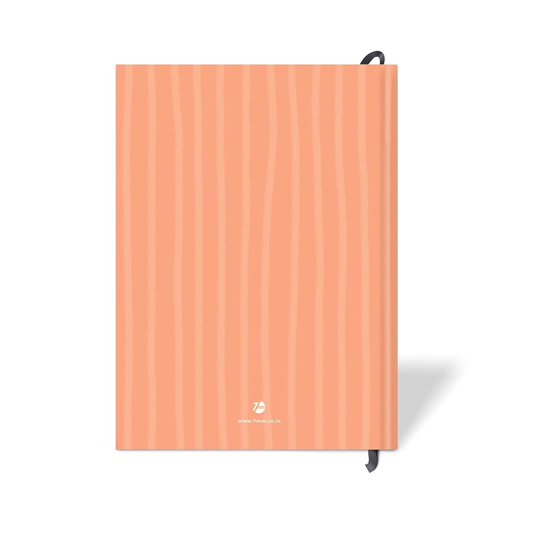 7mm Recipe Journal | Make your own Recipe and Cook Book | A5 Size | Hardbound and Laminated | Coral