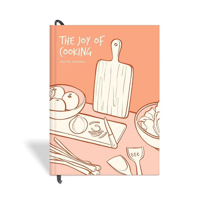 7mm Recipe Journal | Make your own Recipe and Cook Book | A5 Size | Hardbound and Laminated | Coral