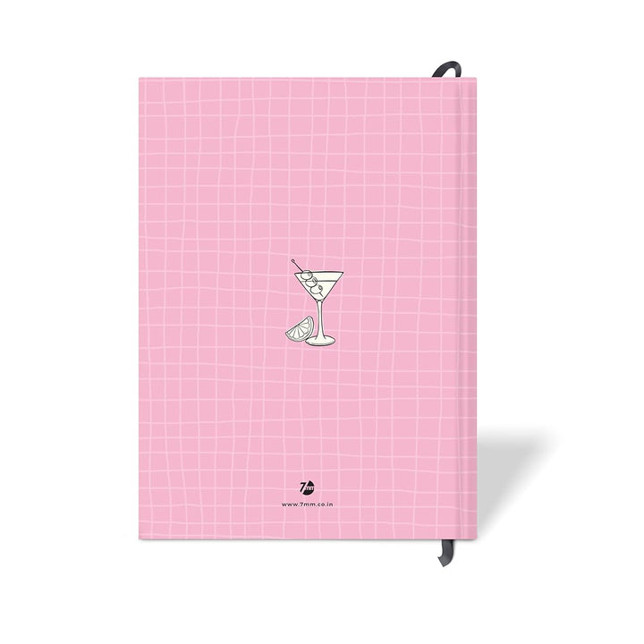 7mm Recipe Journal | Make your own Recipe and Cook Book | A5 Size | Hardbound and Laminated | Pink