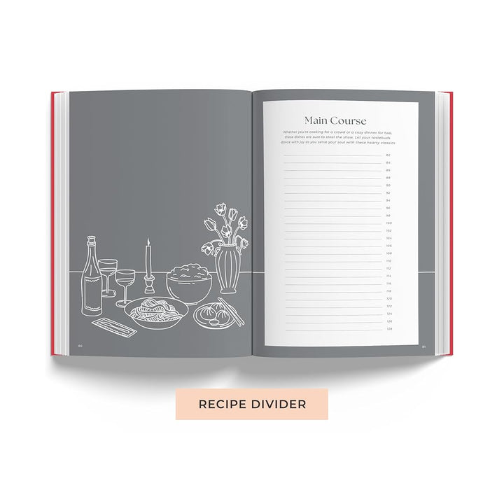 7mm Recipe Journal | Make your own Recipe and Cook Book | A5 Size | Hardbound and Laminated | Pink