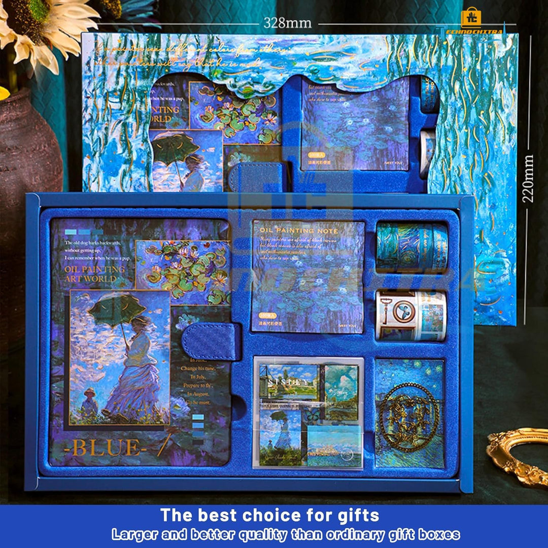 Kawaii-Q Notebook Accessories Set - Water Lilies at Midnight