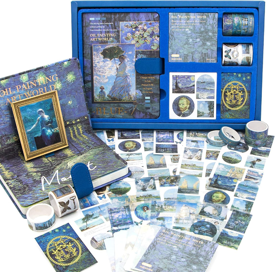 Kawaii-Q Notebook Accessories Set - Water Lilies at Midnight