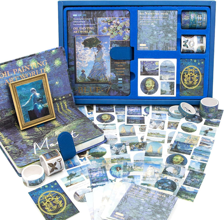 Kawaii-Q Notebook Accessories Set - Water Lilies at Midnight