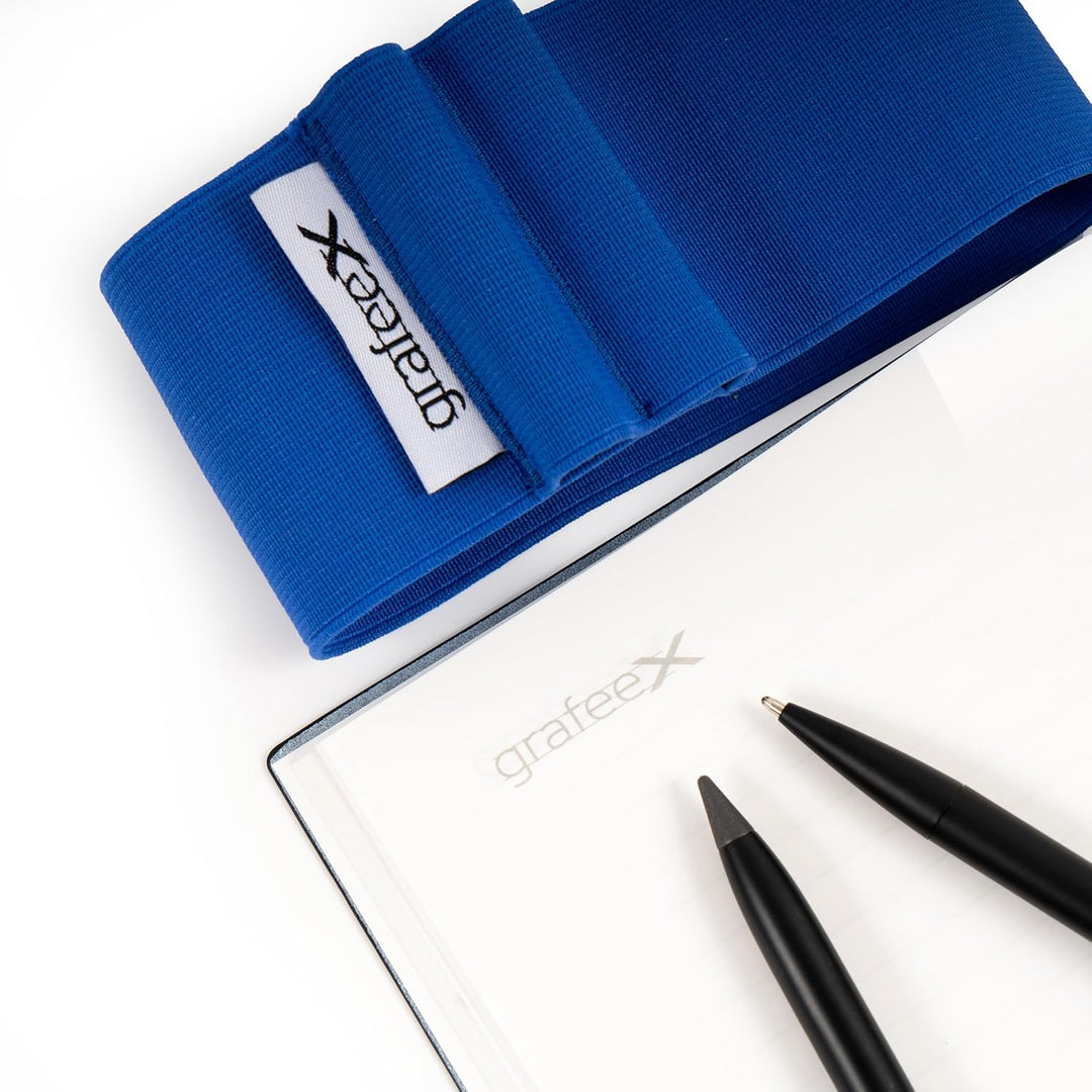 Pininfarina Grafeex Writing Pencil &amp; Ballpoint Set with Stone Paper Notebook – Blue