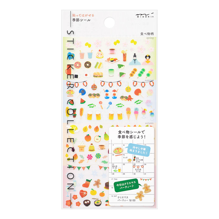 Midori Sticker 2392 Season - Food