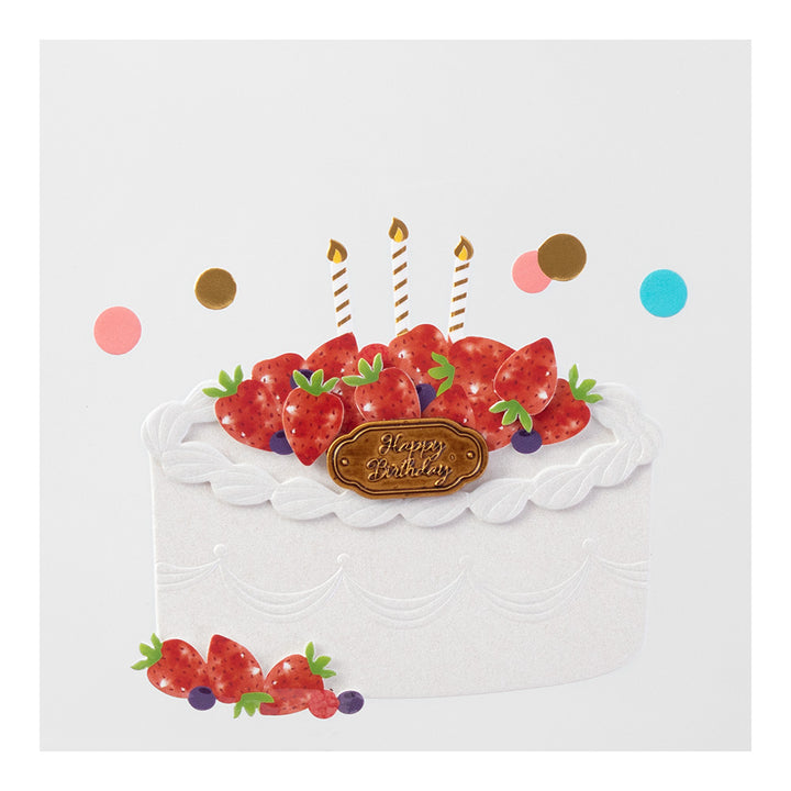Midori PC Museum 2447 Title Sticker - Birthday Cake