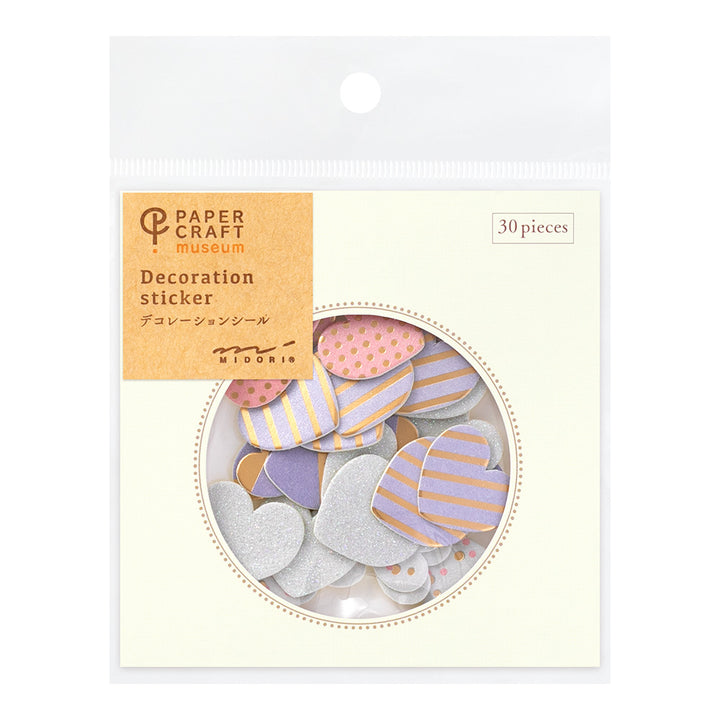 Midori PC Museum 2518 Decoration Sticker - Heart