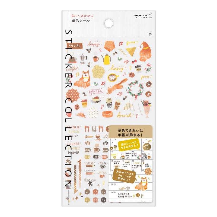 Midori Sticker 2563 Color - Brown