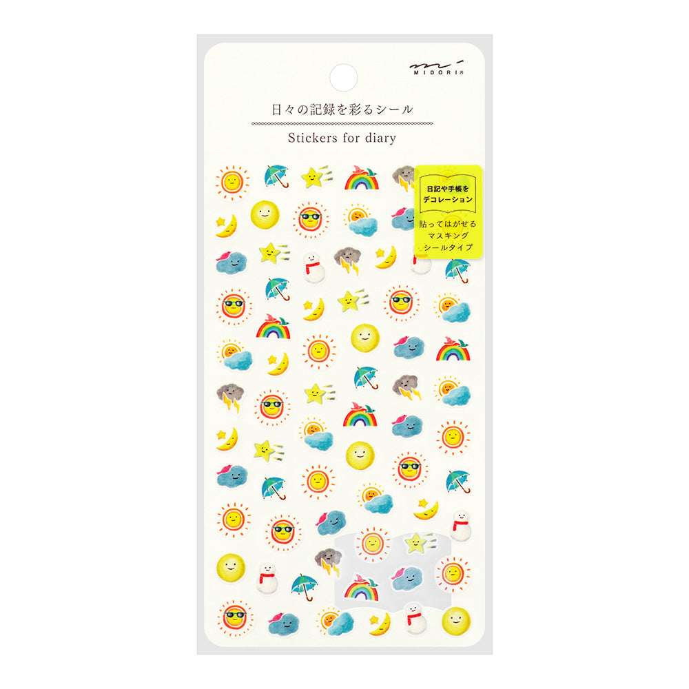 Midori Stickers Daily Records - Weather