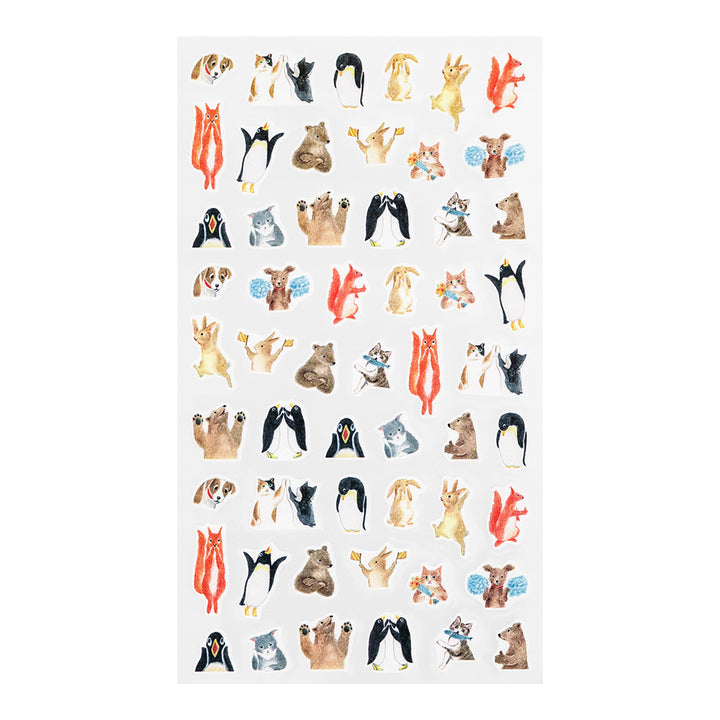Midori Stickers Daily Records - Animal Feelings