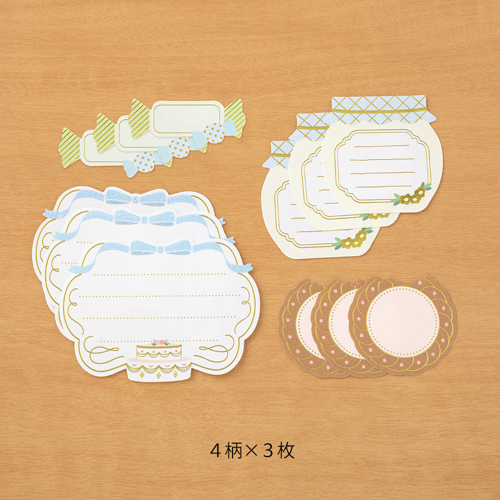 Midori PC Museum 2612 Label Sticker - Sweets