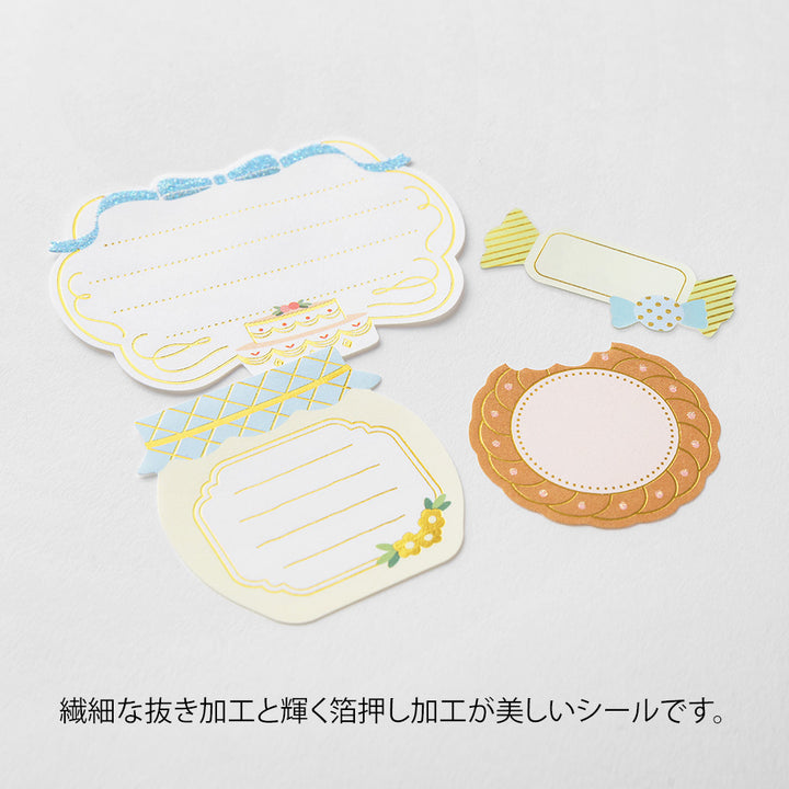 Midori PC Museum 2612 Label Sticker - Sweets