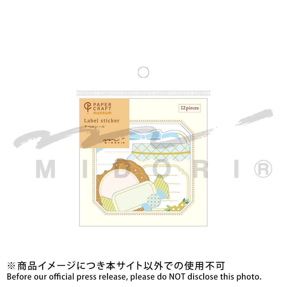 Midori PC Museum 2612 Label Sticker - Sweets