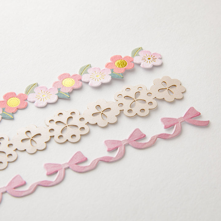 Midori PC Museum 2658 Ribbon Sticker - Pink