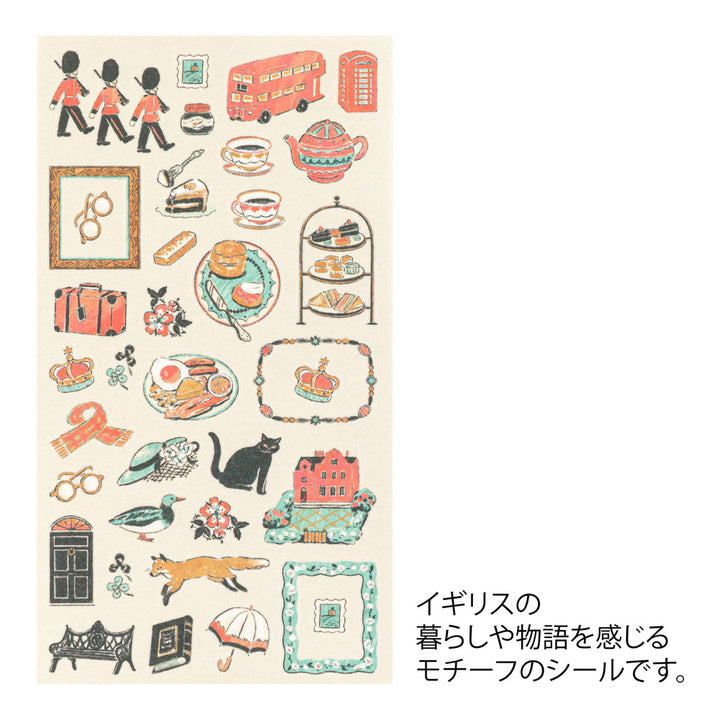 Midori Sticker 2710 British Motifs