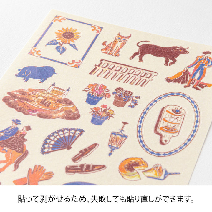 Midori Sticker 2713 Spanish Motifs