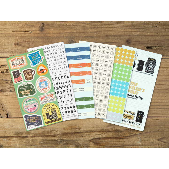 Traveler's Company Notebook Customized Sticker Set for Diary 2026 - A5-