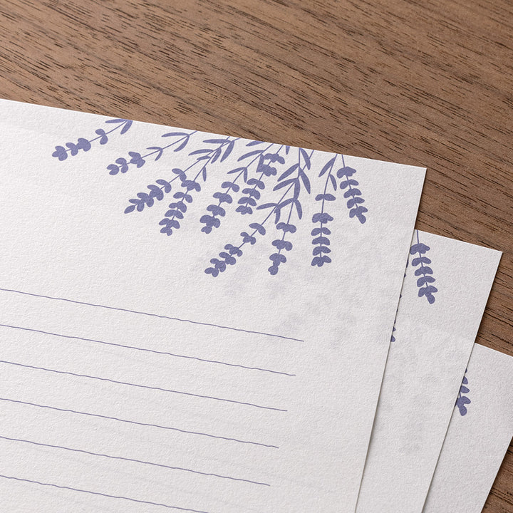Midori Letter Set 516 Foil-stamped envelopes - Lavender