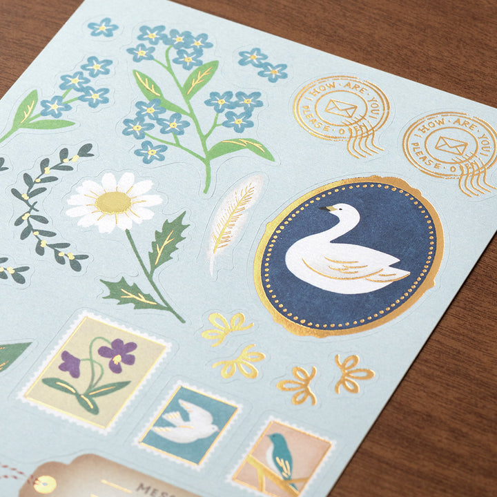 Midori Letter Set 921 Collage - Bird
