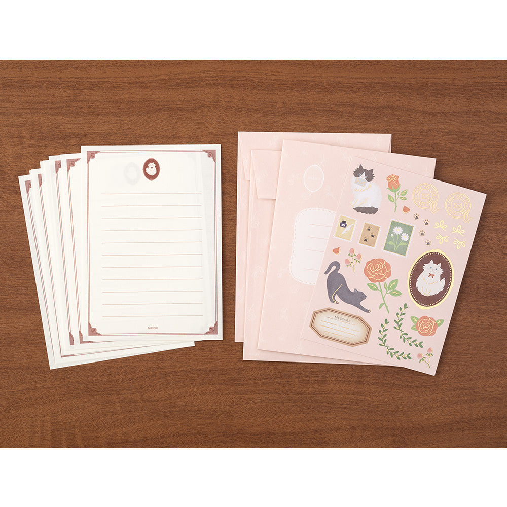 Midori Letter Set 922 Collage - Cat