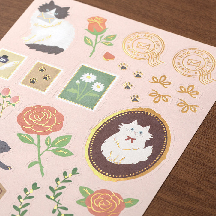 Midori Letter Set 922 Collage - Cat