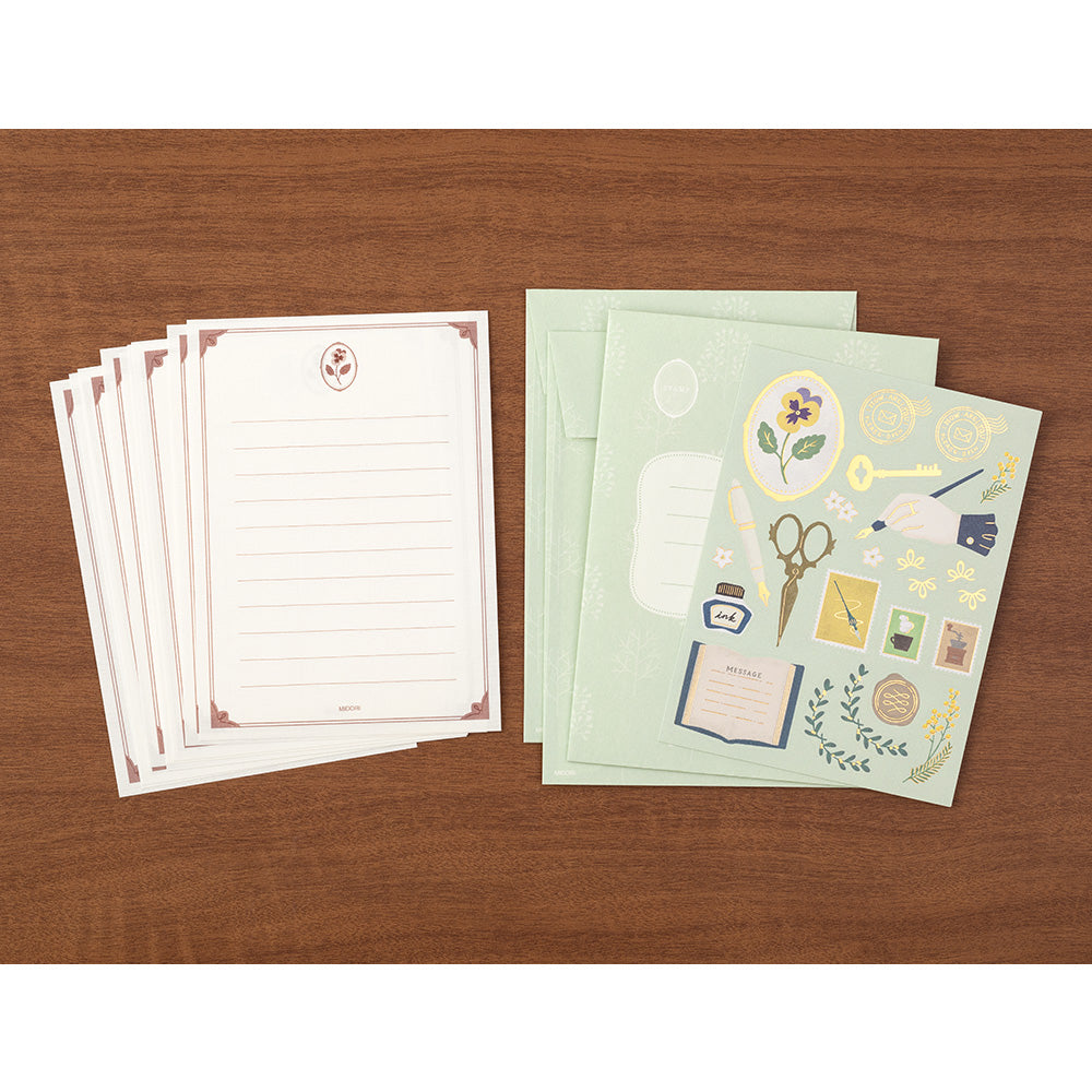 Midori Letter Set 923 Collage - Stationery