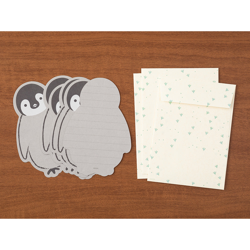 Midori Letter Set 926 Die Cut - Penguin