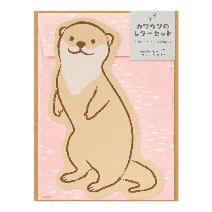 Midori Letter Set 927 Die Cut - Otter