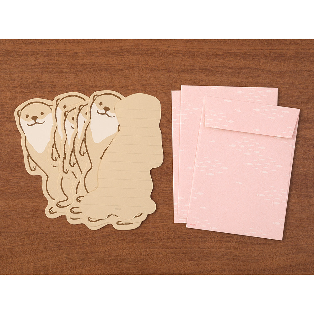 Midori Letter Set 927 Die Cut - Otter