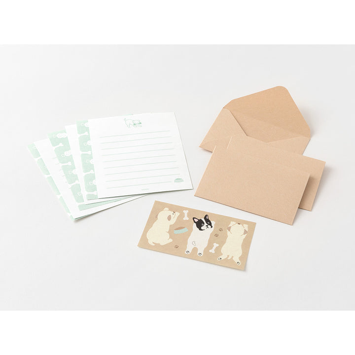 Midori Mini Letter Set 936 with stickers - Hungry Dog