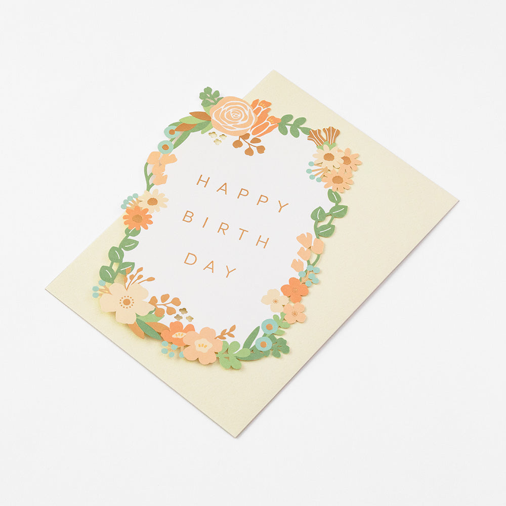 Midori Card Laser Cutting - Birthday Flowers