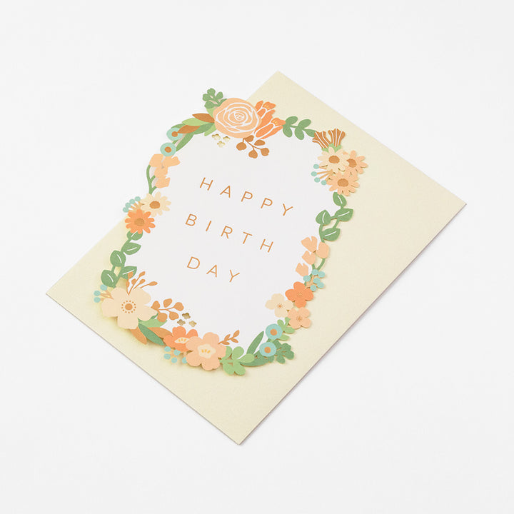 Midori Card Laser Cutting - Birthday Flowers