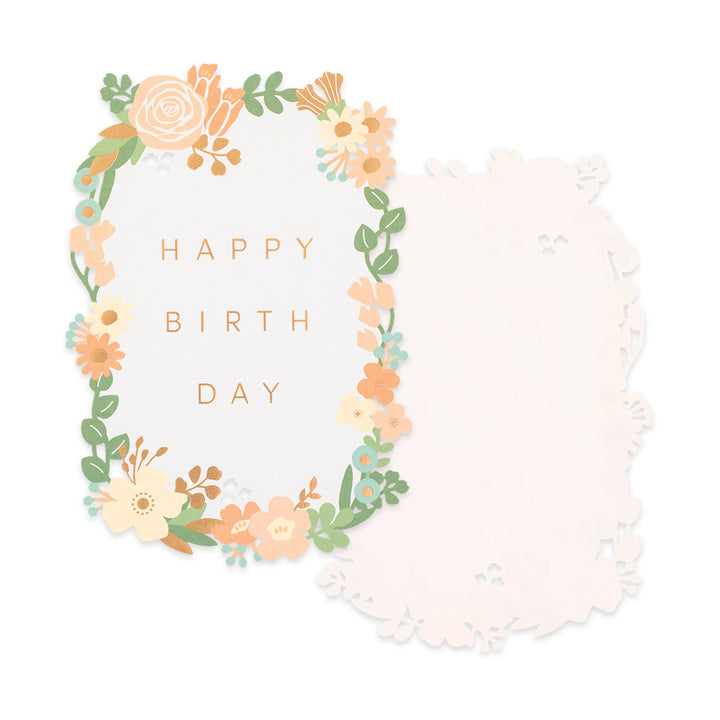 Midori Card Laser Cutting - Birthday Flowers
