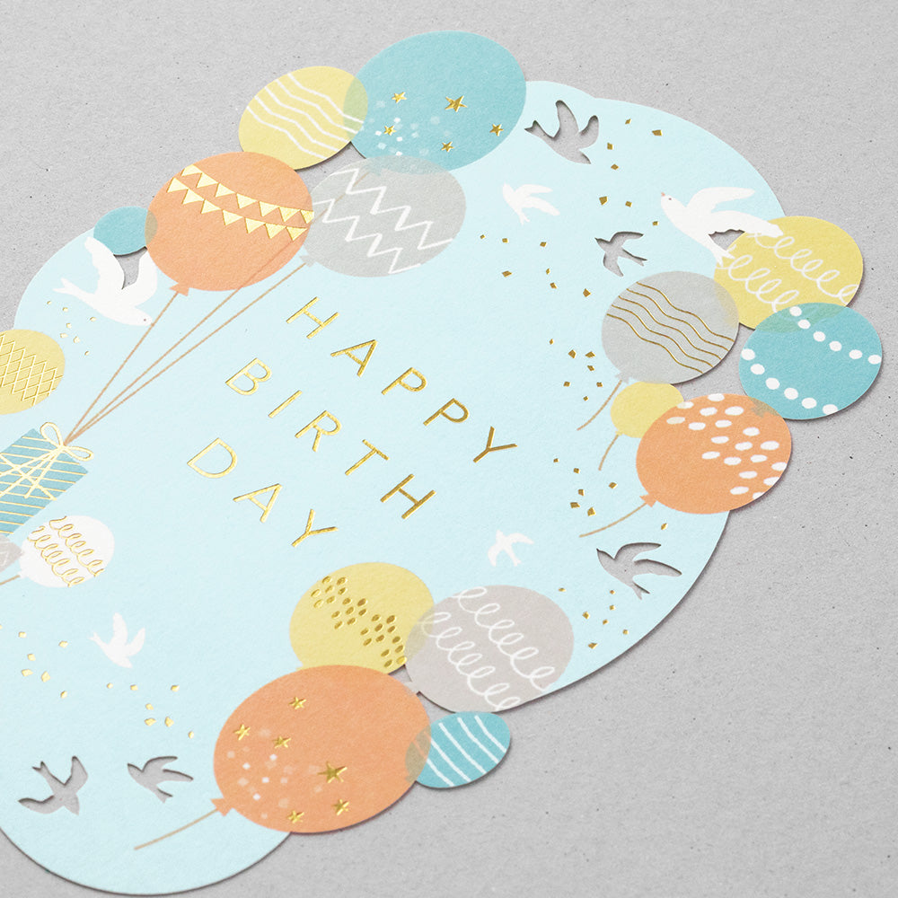 Midori Card Laser Cutting - Birthday Balloons