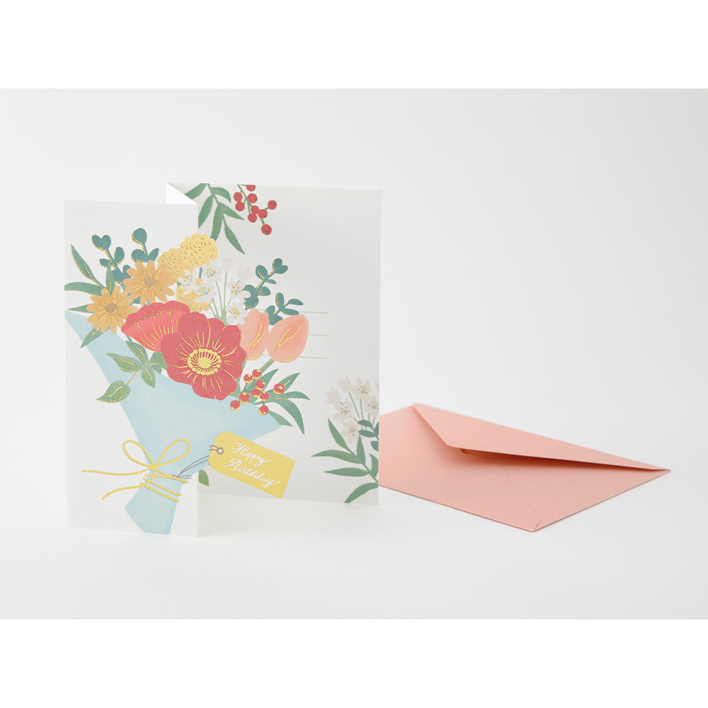 Midori Decorative 3D Greeting Card - Birthday Bouquet