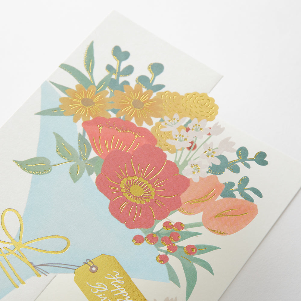 Midori Decorative 3D Greeting Card - Birthday Bouquet