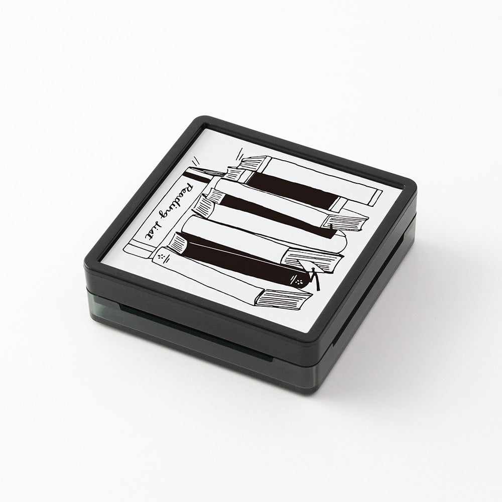 Overseas Exclusive Midori Paintable Stamp Pre-Inked Reading List