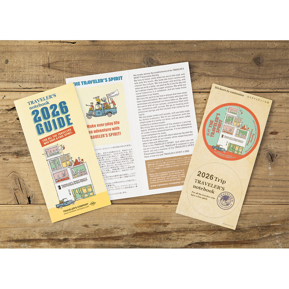 Traveler's Company Notebook Refill 2026 Weekly Vertical Second Half - A5-