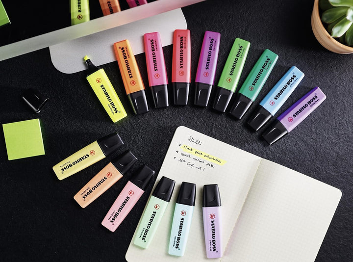 Stabilo Boss Highlighter Pastel-Pack Of 4 Blst(Hom/Pb/My/Lh)