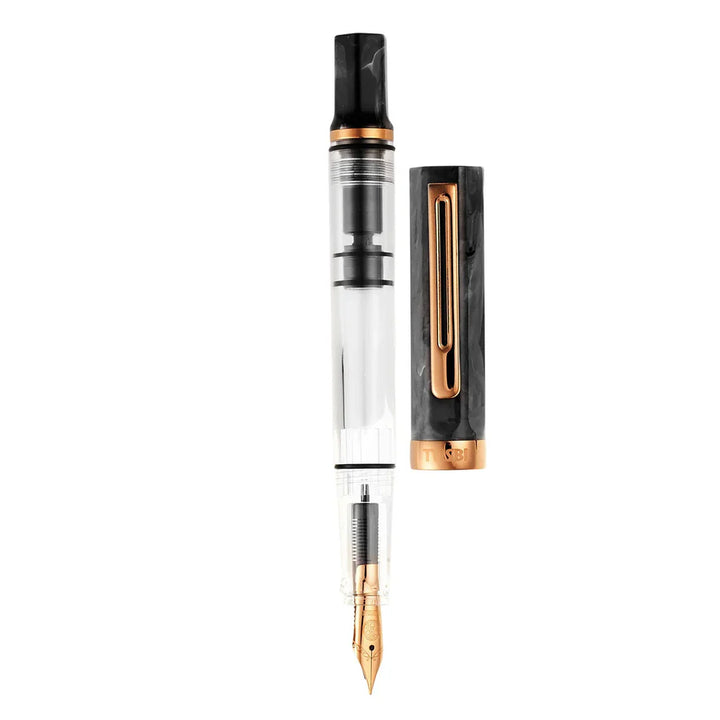 TWSBI ECO Black Marble with Bronze Fountain Pen