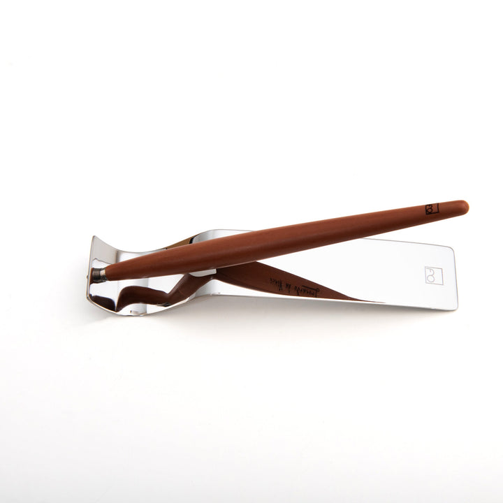 Pininfarina | Forever Piuma | Ballpoint Pen | Pear Wood | Stainless Steel Desk Stand