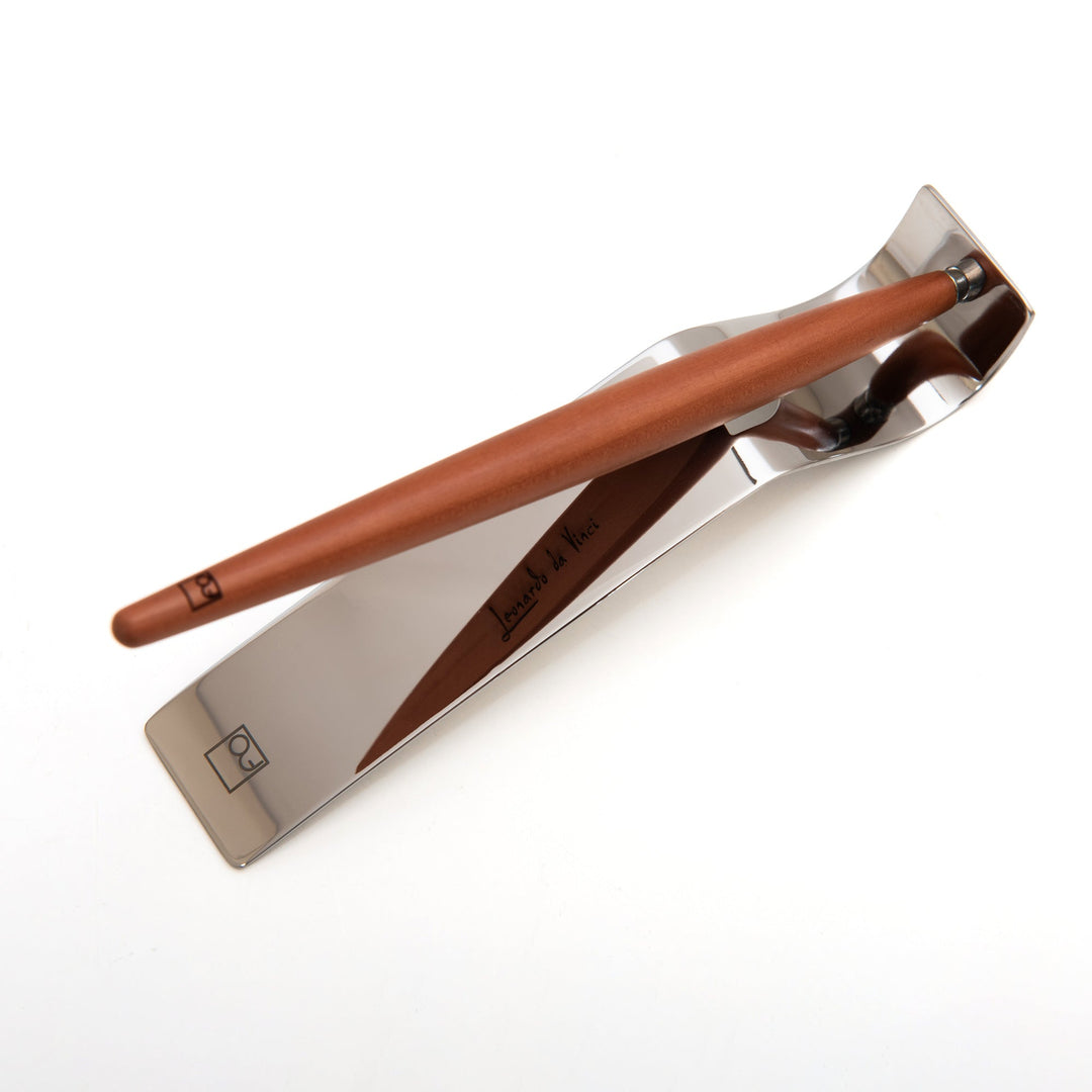 Pininfarina | Forever Piuma | Ballpoint Pen | Pear Wood | Stainless Steel Desk Stand