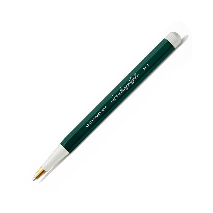 LEUCHTTURM1917 Ball Point Pen with Royal Blue Ink | Drehgriffel No. 1 | Forest Green | Twist Mechanism