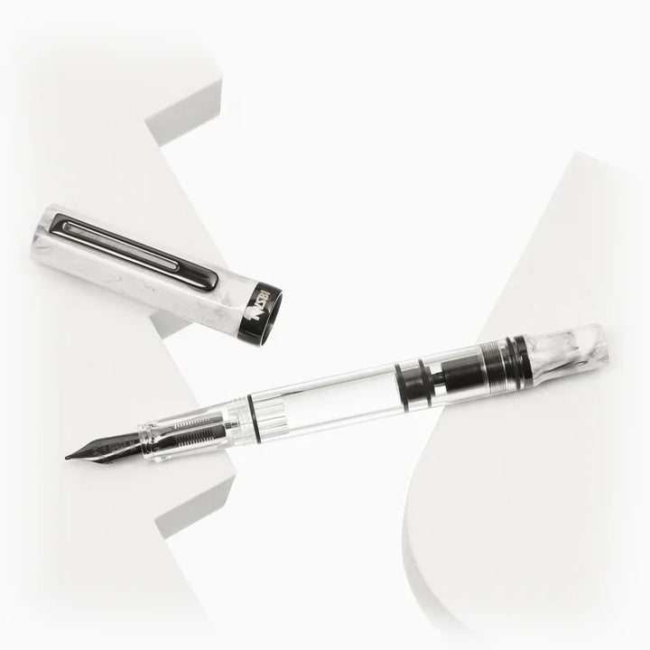 TWSBI ECO Carrara with Onyx Fountain Pen