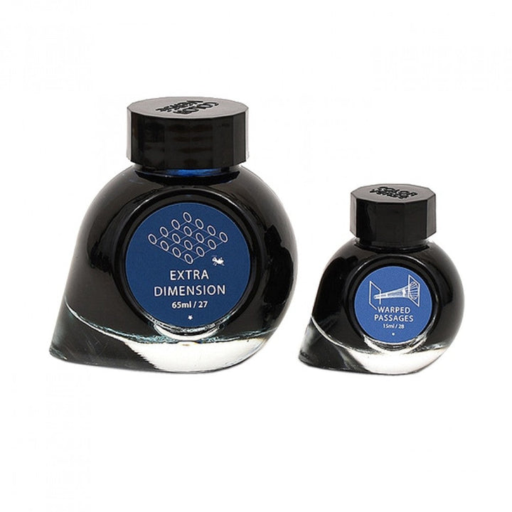 Colorverse | Multiverse Series | Season 3 | Fountain Pen Ink | Extra Dimension | Dark Blue | 65ml and 15ml | 2 Bottle Set - Aarcaai