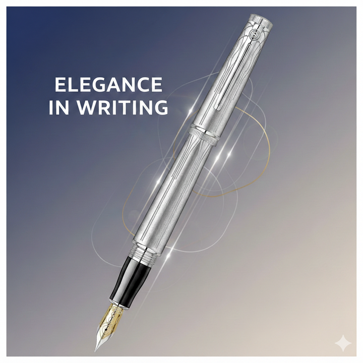 Scrikss Heritage Fountain Pen Platinum - 50th Year Anniversary Edition