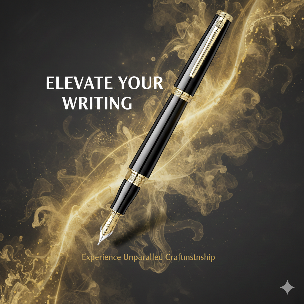 Scrikss Heritage Fountain Pen  Black GT - 50th Year Anniversary Edition