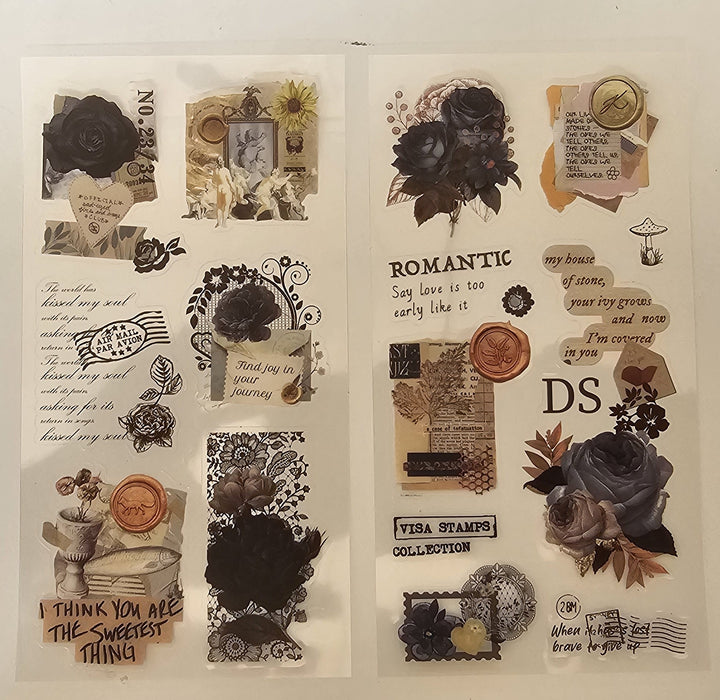 2ABC Decorative Stickers - Elegant Flowers