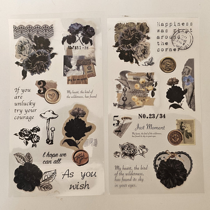 2ABC Decorative Stickers - Elegant Flowers